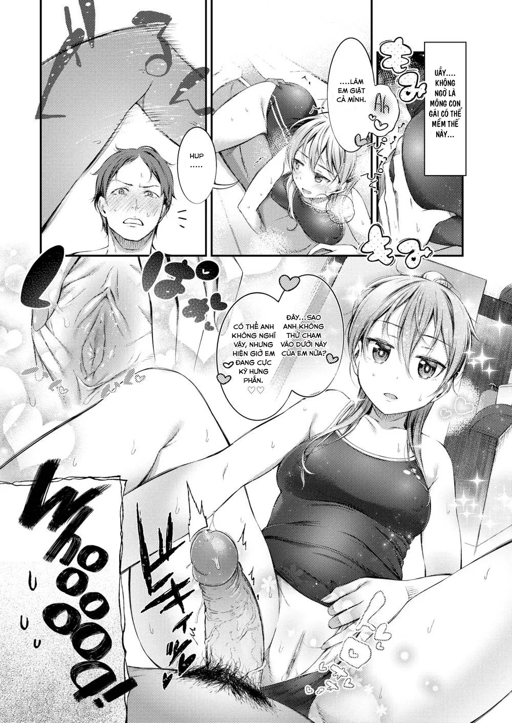 HentaiVN.net - Ảnh 11 - Bị em gái mưa Địt Xoa Dịu [If I Get Caught in the Rain] - Chap 1