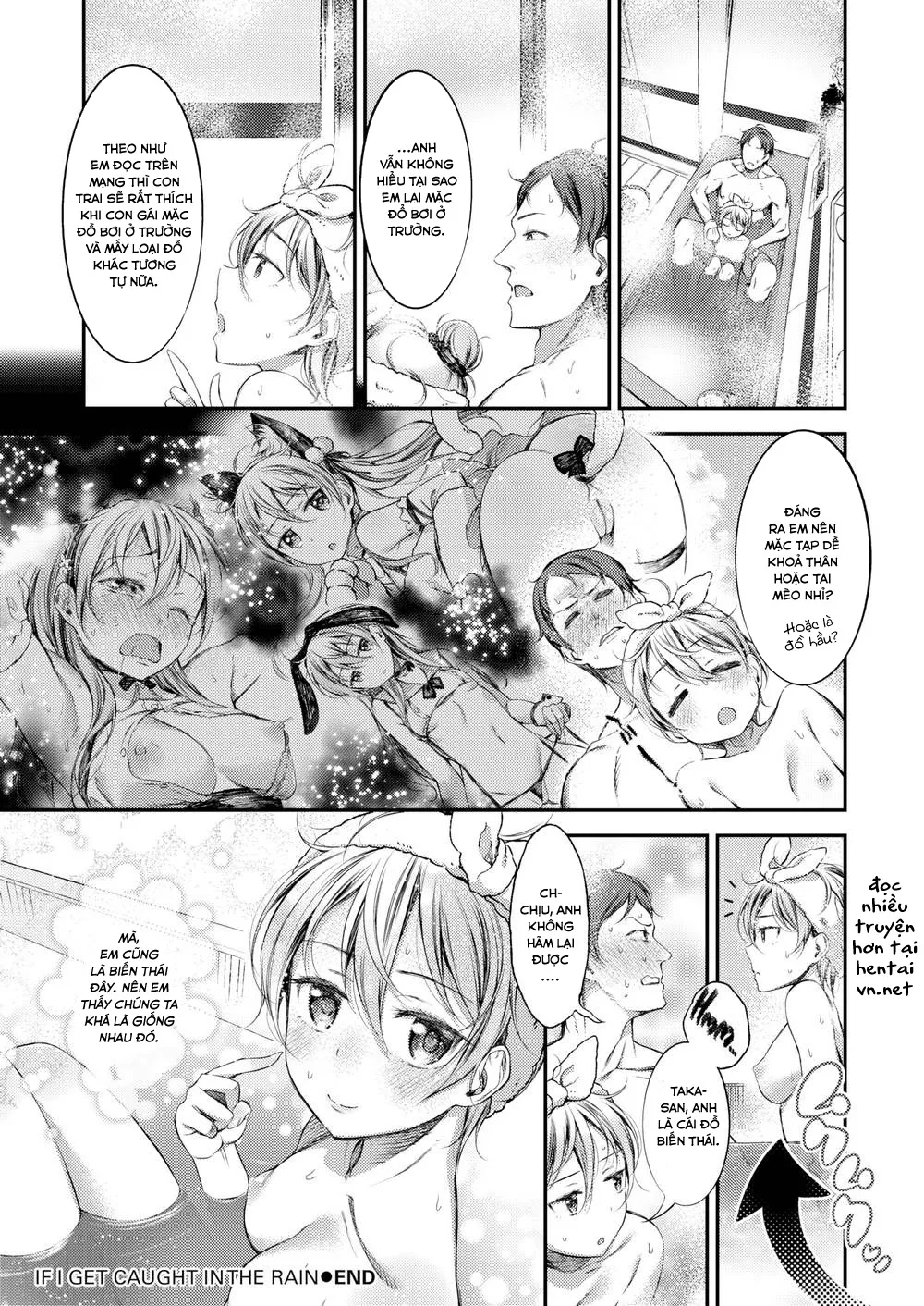 HentaiVN.net - Ảnh 22 - Bị em gái mưa Địt Xoa Dịu [If I Get Caught in the Rain] - Chap 1
