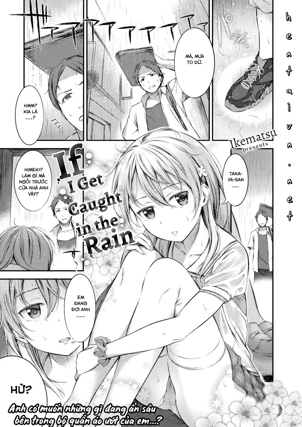 HentaiVN.net - Ảnh 3 - Bị em gái mưa Địt Xoa Dịu [If I Get Caught in the Rain] - Chap 1