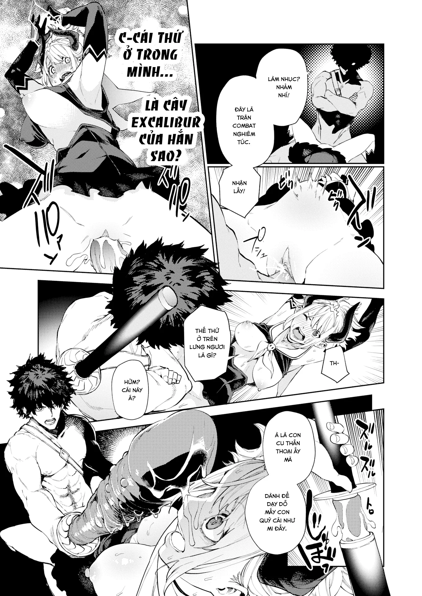 HentaiVN.net - Ảnh 7 - Thanh gươm diệt quỷ(FAKE) [Holy Rod Excalibur] - Chap 1