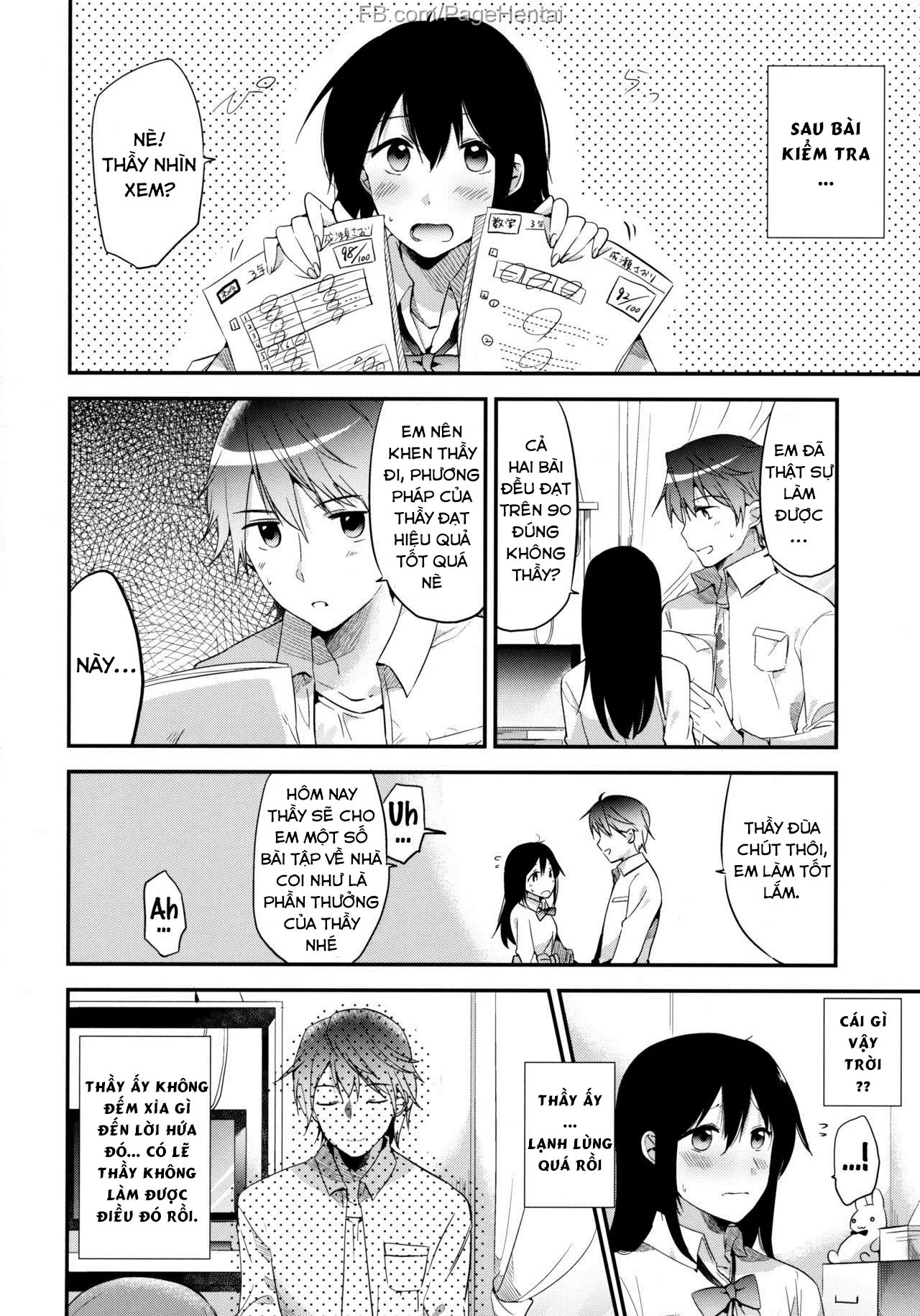 HentaiVN.net - Ảnh 3 - Phần thương sau bài kiểm tra. [Post-Test Treats] - Chap 1