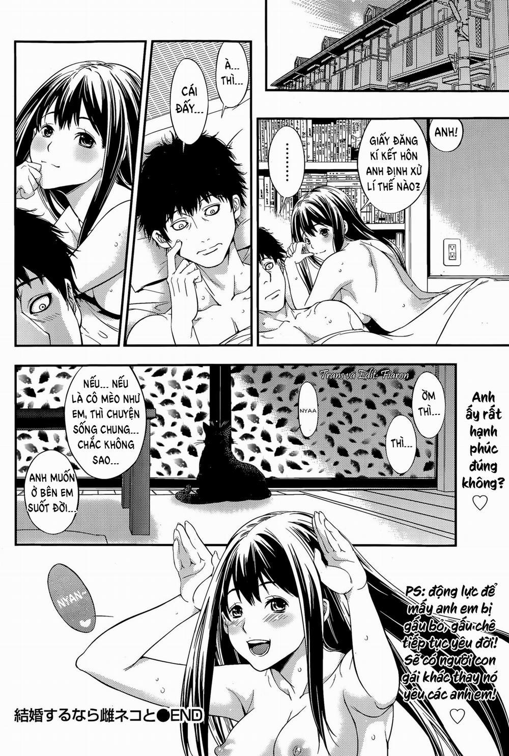 HentaiVN.net - Ảnh 22 - Kekkon Suru Nara Mesuneko to [If It's Getting Married, A Catgirl...] - Chap 1