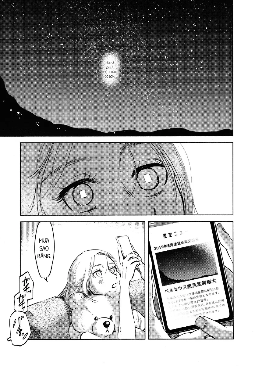 HentaiVN.net - Ảnh 5 - Một đêm tốt lành cho mưa sao băng [A Good Night For a Meteor Shower, Ryuseigun ni Oyasumi, 流星群におやすみ] - Chap 1