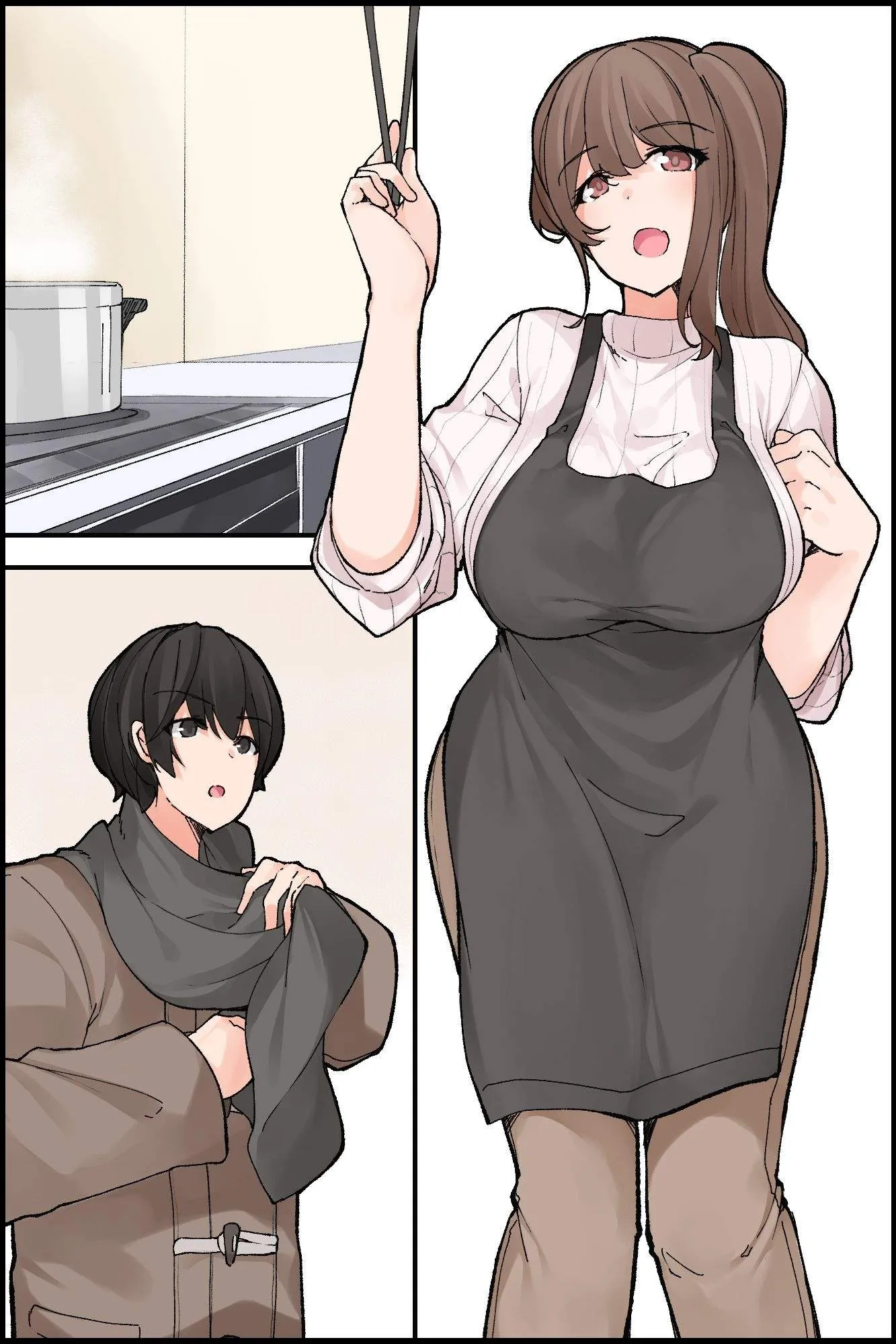 HentaiVN.net - Ảnh 21 - Mechakucha Eroi Karada no Sewazuki Osananajimi to, Coolchi de 3P Harem!? - Chap 1
