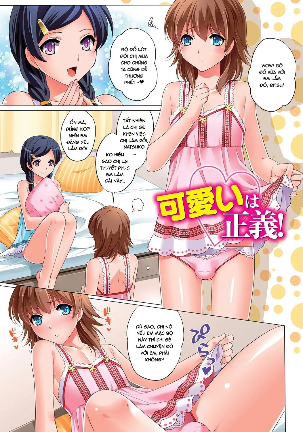 HentaiVN.net - Ảnh 4 - Kawaii wa Seigi! [Cute is Justice!] - Chap 1