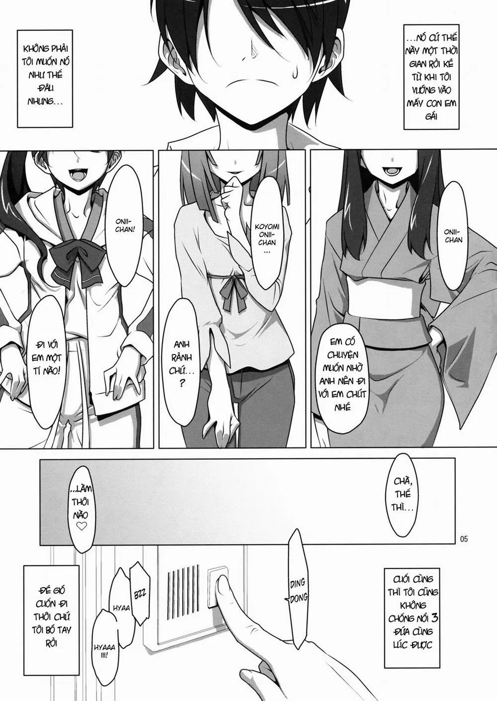 HentaiVN.net - Ảnh 3 - Onegai! FireSisters (Bakemonogatari) - Chap 4