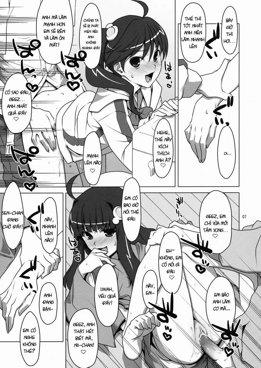 HentaiVN.net - Ảnh 5 - Onegai! FireSisters (Bakemonogatari) - Chap 4