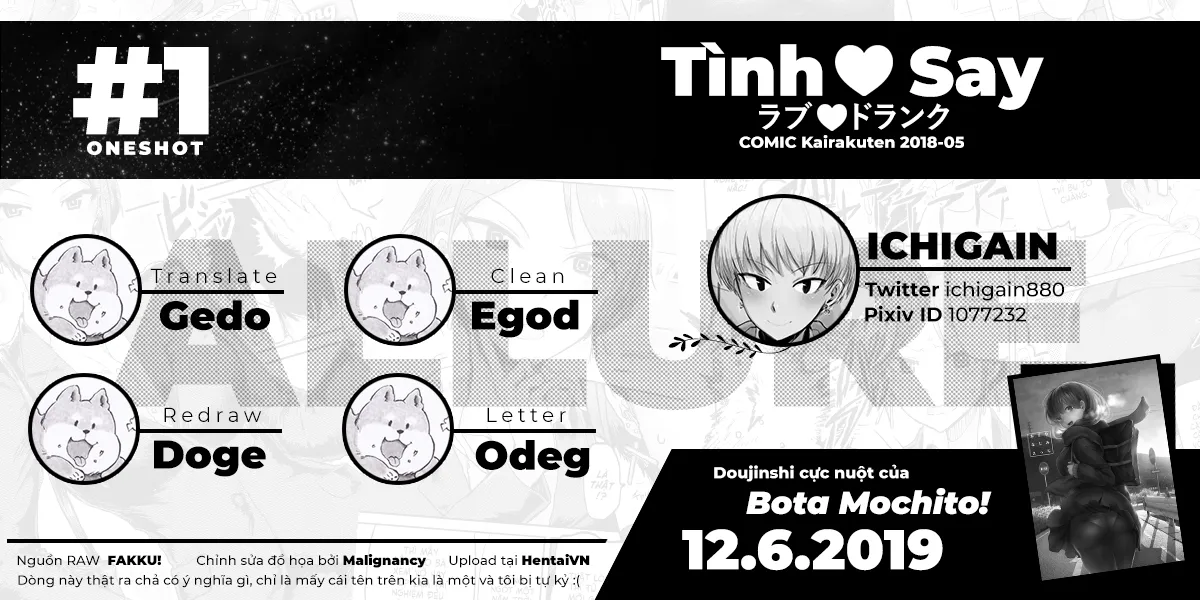 HentaiVN.net - Ảnh 22 - Tình ♥ Say [ラブ ♥ ドランク; Rabu ♥ Doranku; Love ♥ Drunk] - Chap 1