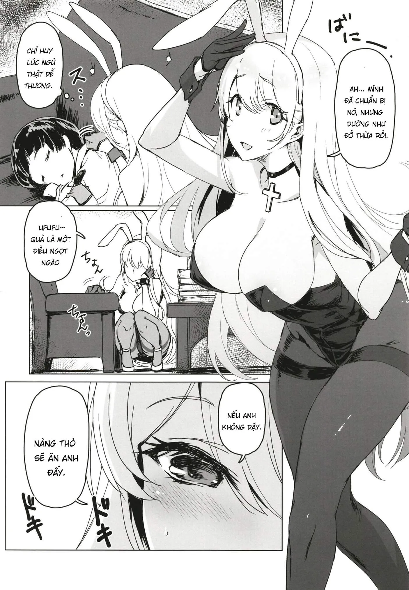 HentaiVN.net - Ảnh 5 - Shota Shikikan wa Bunny Girl Hishokan no Yume o Miru (Azur Lane) [ショタ指揮官はバニーガール秘書艦の夢を見る (アズールレーン)] - Chap 1