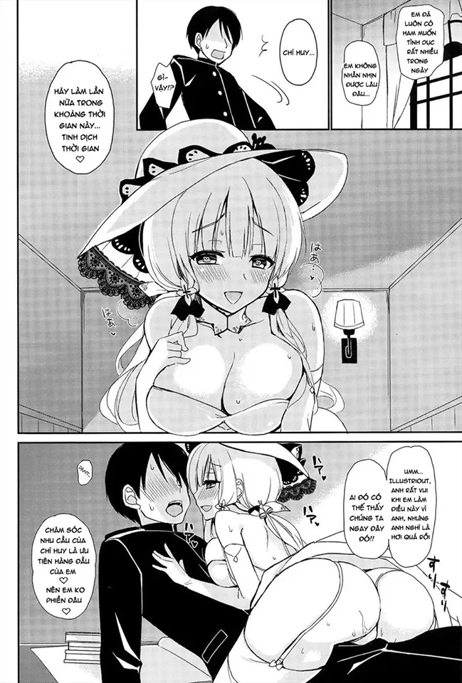 HentaiVN.net - Ảnh 15 - Junai Illustrious (Azur Lane) [純愛イラストリアス (アズールレーン)] - Chap 1