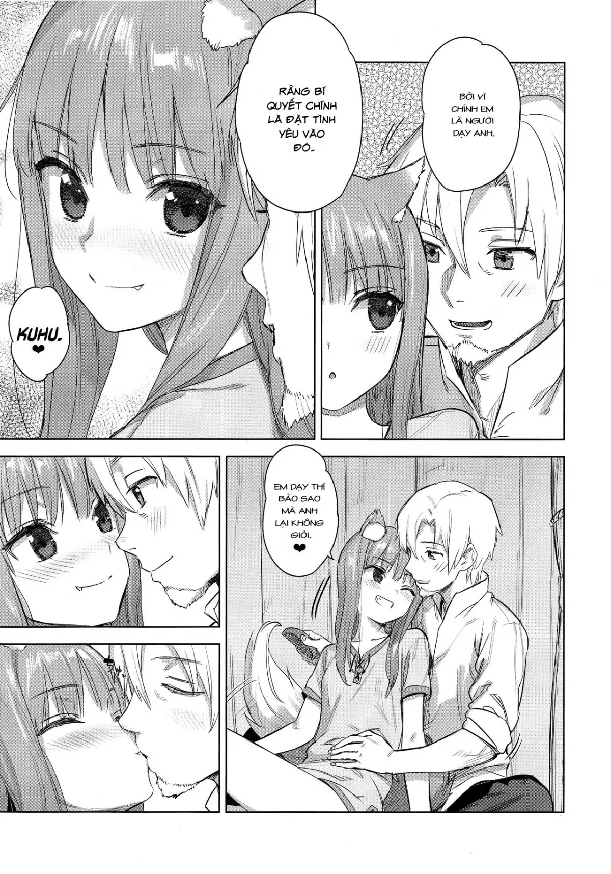 HentaiVN.net - Ảnh 5 - Kết Hôn Với Em Sói Xong Làm Gì [Wacchi to Shippori Kezukuroi Bon; Affectionate Grooming With Me; わっちとしっぽり毛づくろい本] - Chap 1