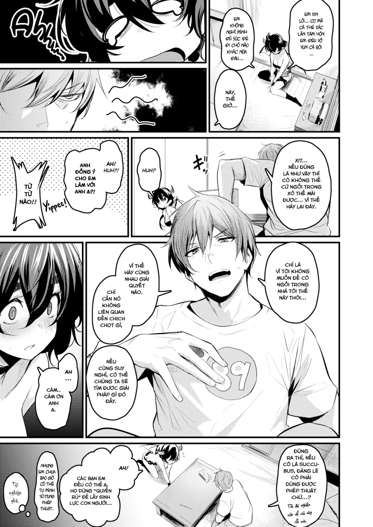 HentaiVN.net - Ảnh 4 - Bé Succubus vô vọng [This Succubus Can’t Suck] - Chap 1