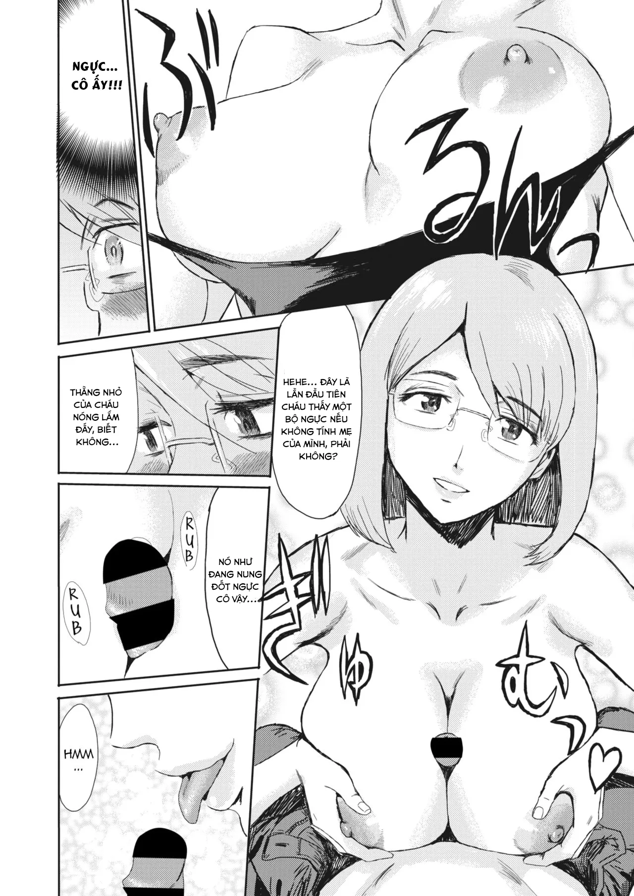 HentaiVN.net - Ảnh 9 - Một chuyện khó tin đã xảy ra giữa tôi và cô hàng xóm lớn tuổi [Hitozuma to Shounen Hirusagari no Yuuwaku; Married Woman and Young Boy, Afternoon Temptation] - Chap 1