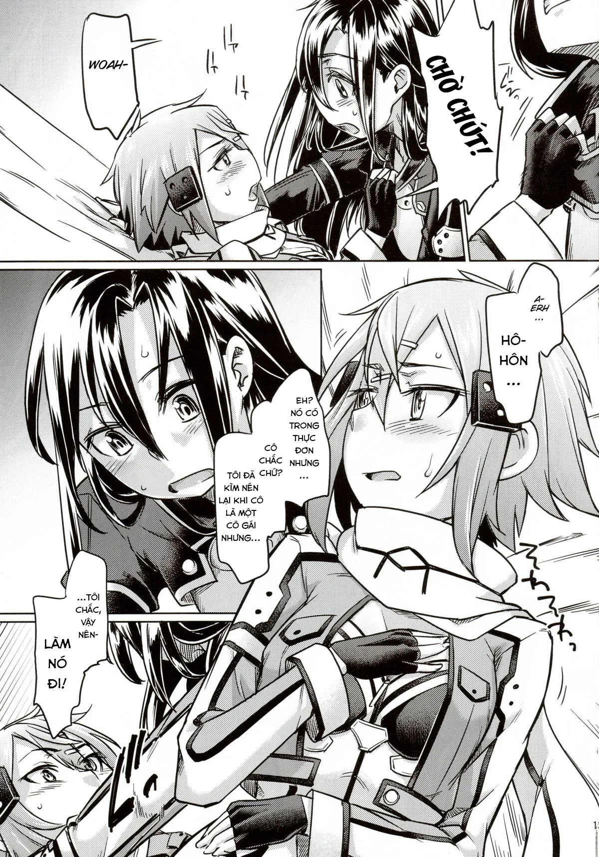 HentaiVN.net - Ảnh 13 - Sogekishu ni Osiri Ijirareru Hon (Sword Art Online) [狙撃手にお尻弄られる本 (ソード・アート・オンライン)] - Chap 1