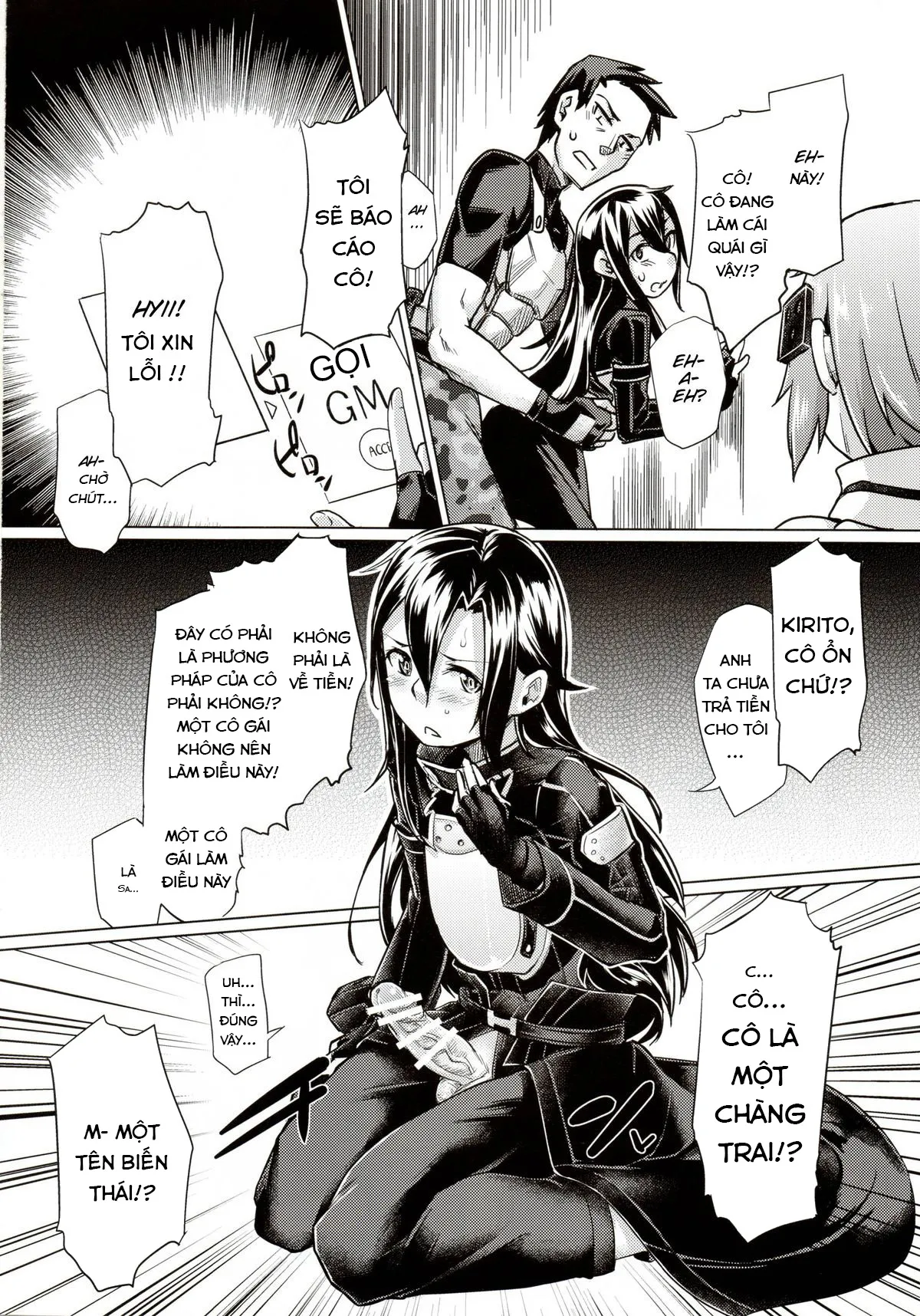 HentaiVN.net - Ảnh 4 - Sogekishu ni Osiri Ijirareru Hon (Sword Art Online) [狙撃手にお尻弄られる本 (ソード・アート・オンライン)] - Chap 1