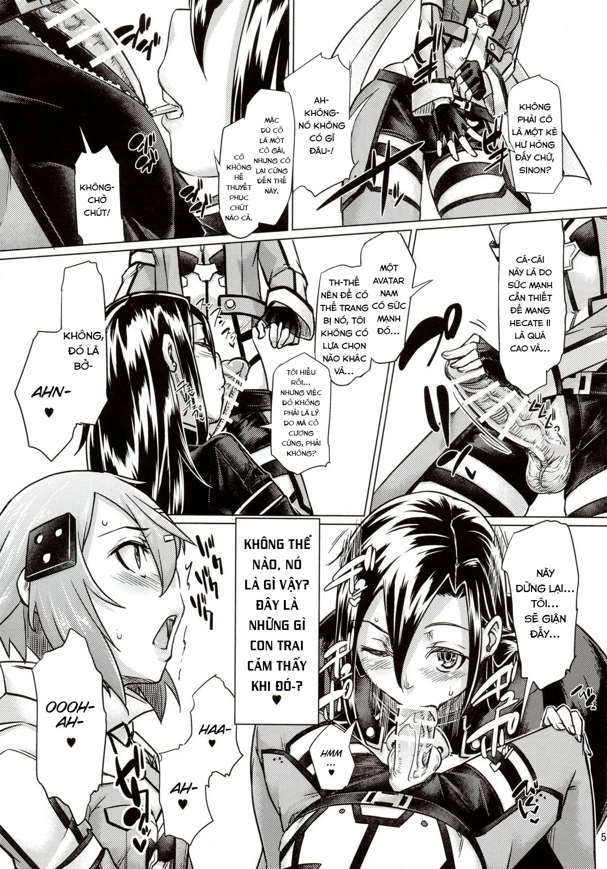 HentaiVN.net - Ảnh 5 - Sogekishu ni Osiri Ijirareru Hon (Sword Art Online) [狙撃手にお尻弄られる本 (ソード・アート・オンライン)] - Chap 1