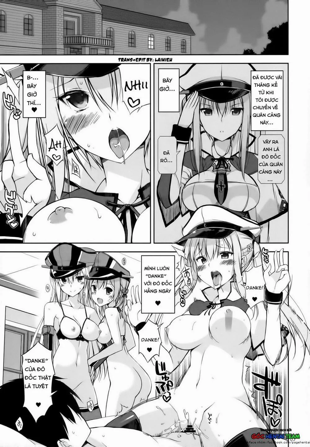 HentaiVN.net - Ảnh 4 - DANKE+SCHON (Kantai Collection) - Chap 1