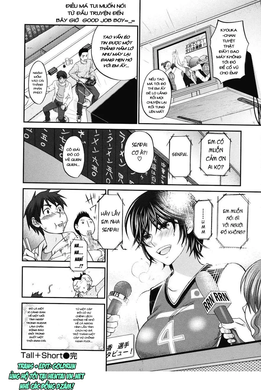 HentaiVN.net - Ảnh 21 - Tall + Short [Cao và Lùn] - Chap 1