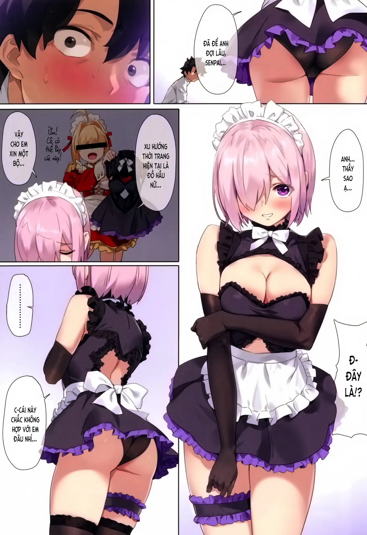 HentaiVN.net - Ảnh 4 - Chaldea Maid #Mash (FGO) [カルデアメイド #マシュ] - Chap 1