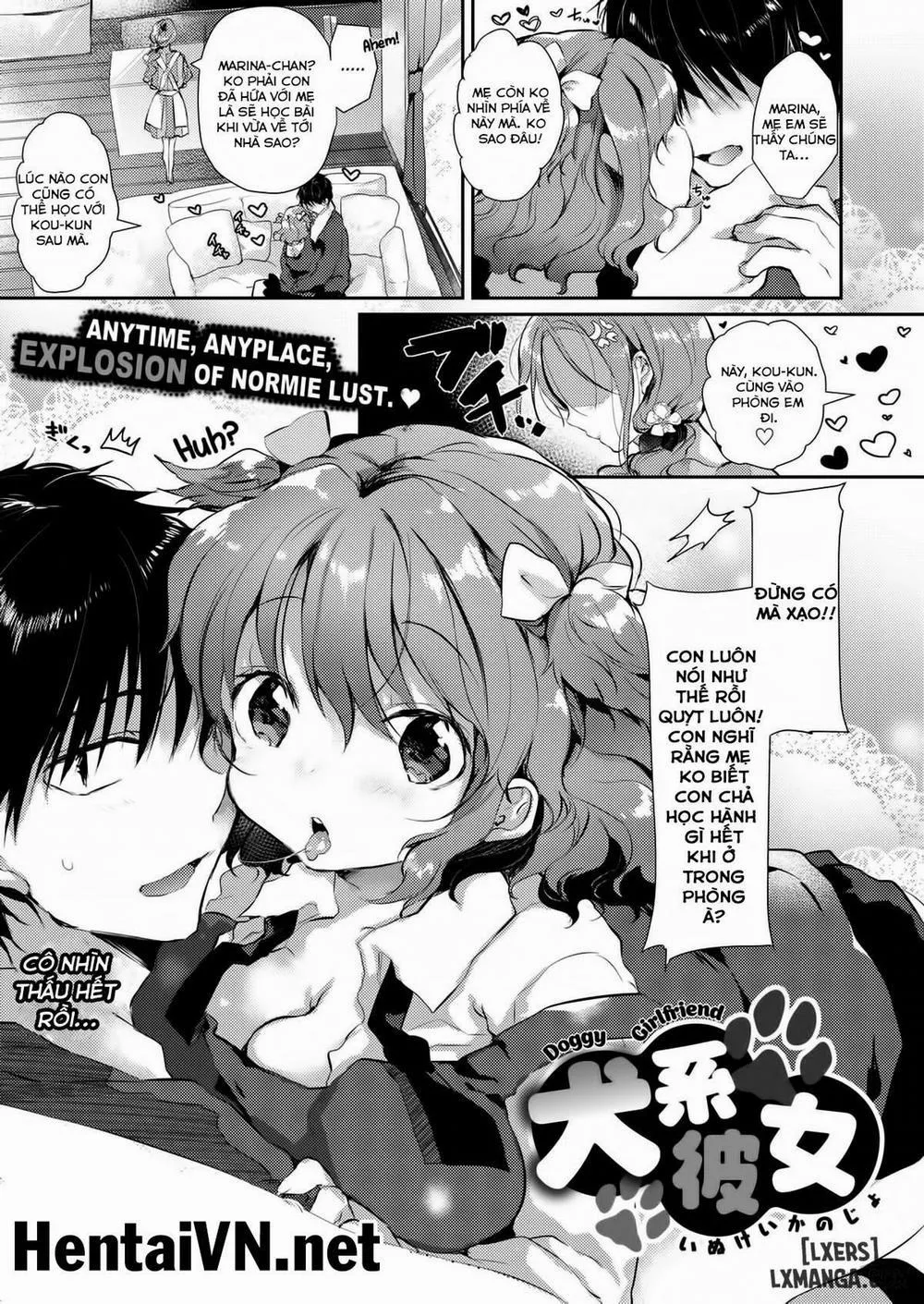 HentaiVN.net - Ảnh 1 - Doggy Girlfriend - Chap 1