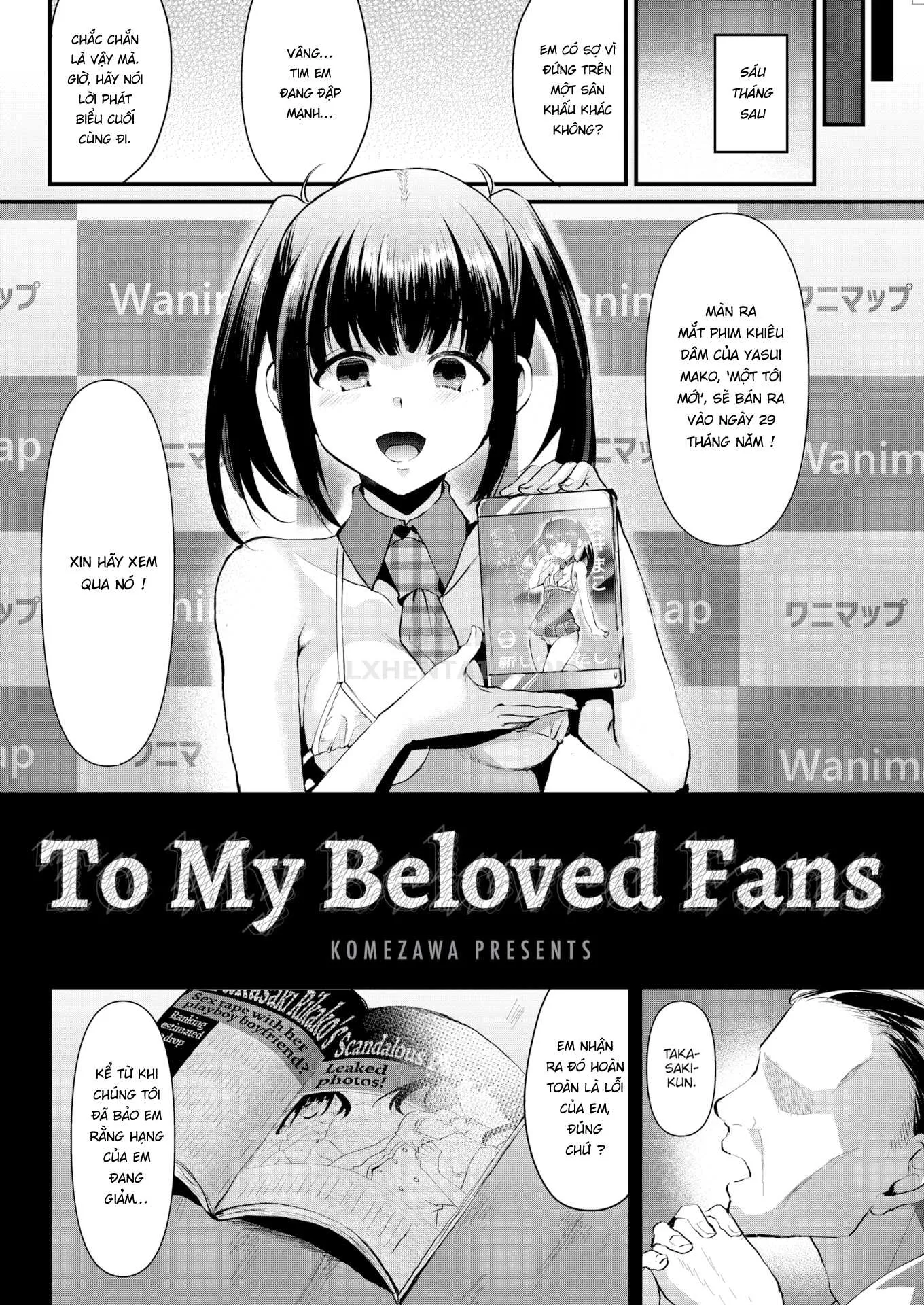 HentaiVN.net - Ảnh 5 - To My Beloved Fans - Chap 1