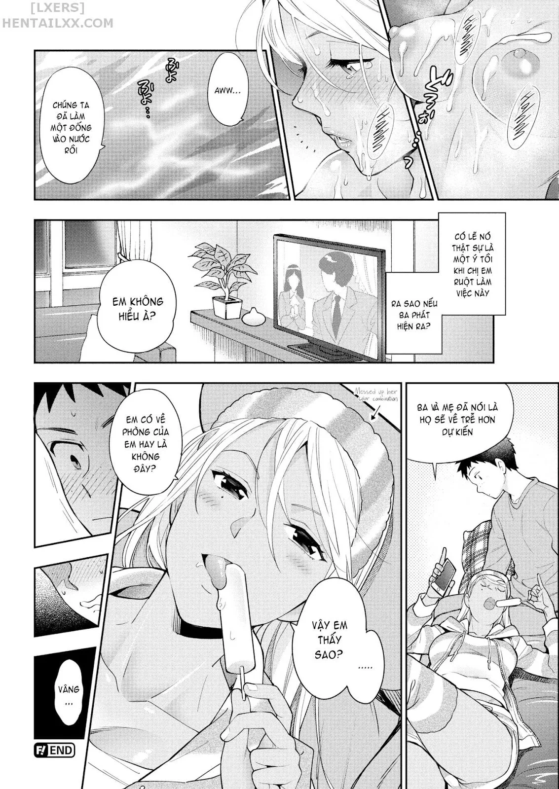 HentaiVN.net - Ảnh 16 - Ex-Virgin Little Brother & Slutty Big Sister - Chap 1