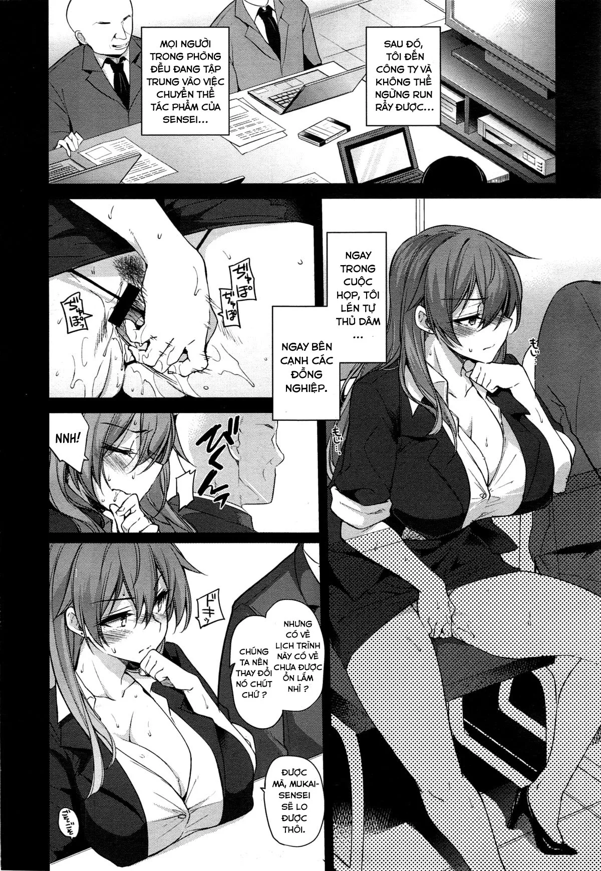 HentaiVN.net - Ảnh 5 - Henshuu Kagamiya-san no Kannouteki na Oshigoto - Chap 1