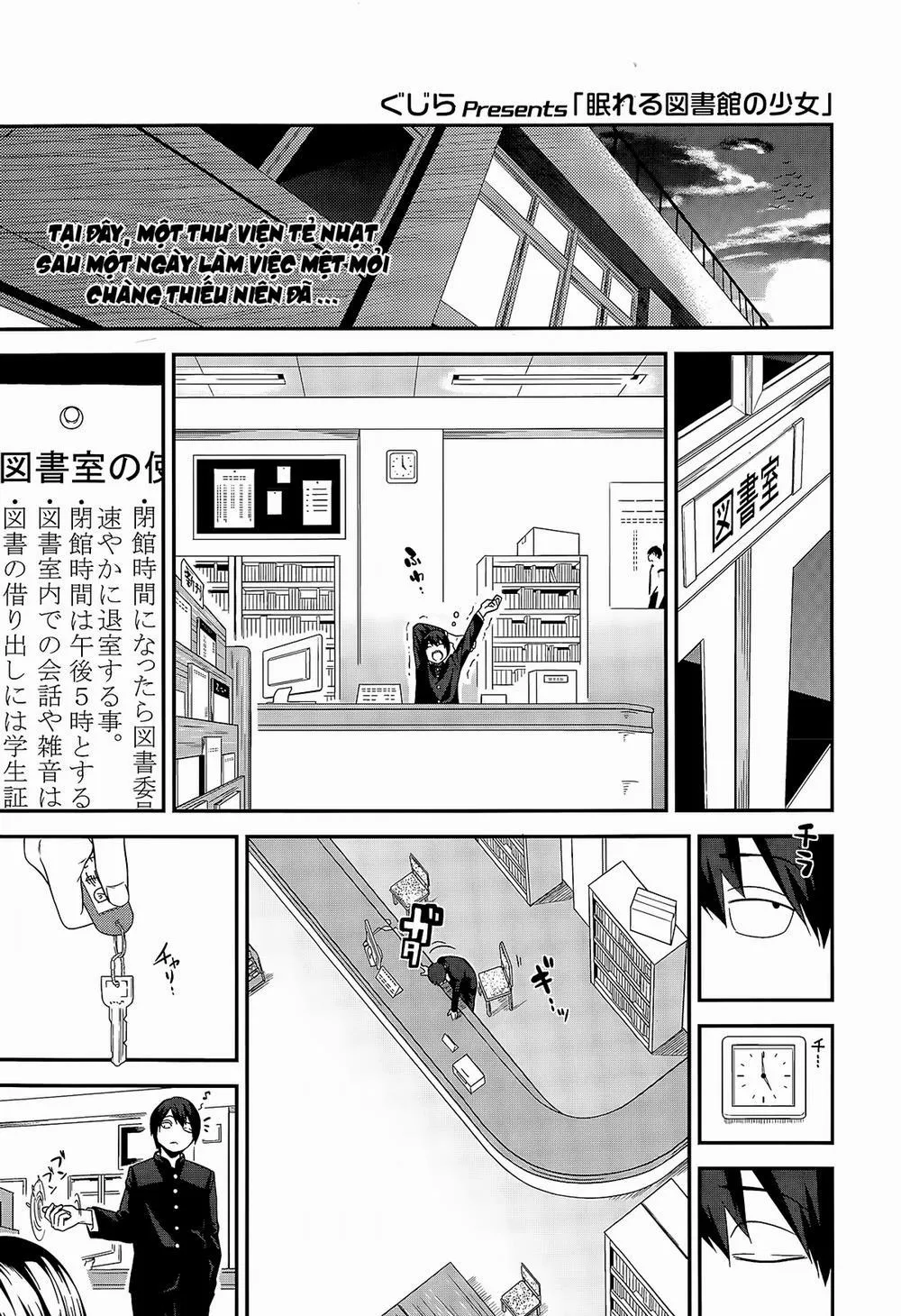 HentaiVN.net - Ảnh 1 - Nemureru Toshoshitsu no Shoujo - Chap 1
