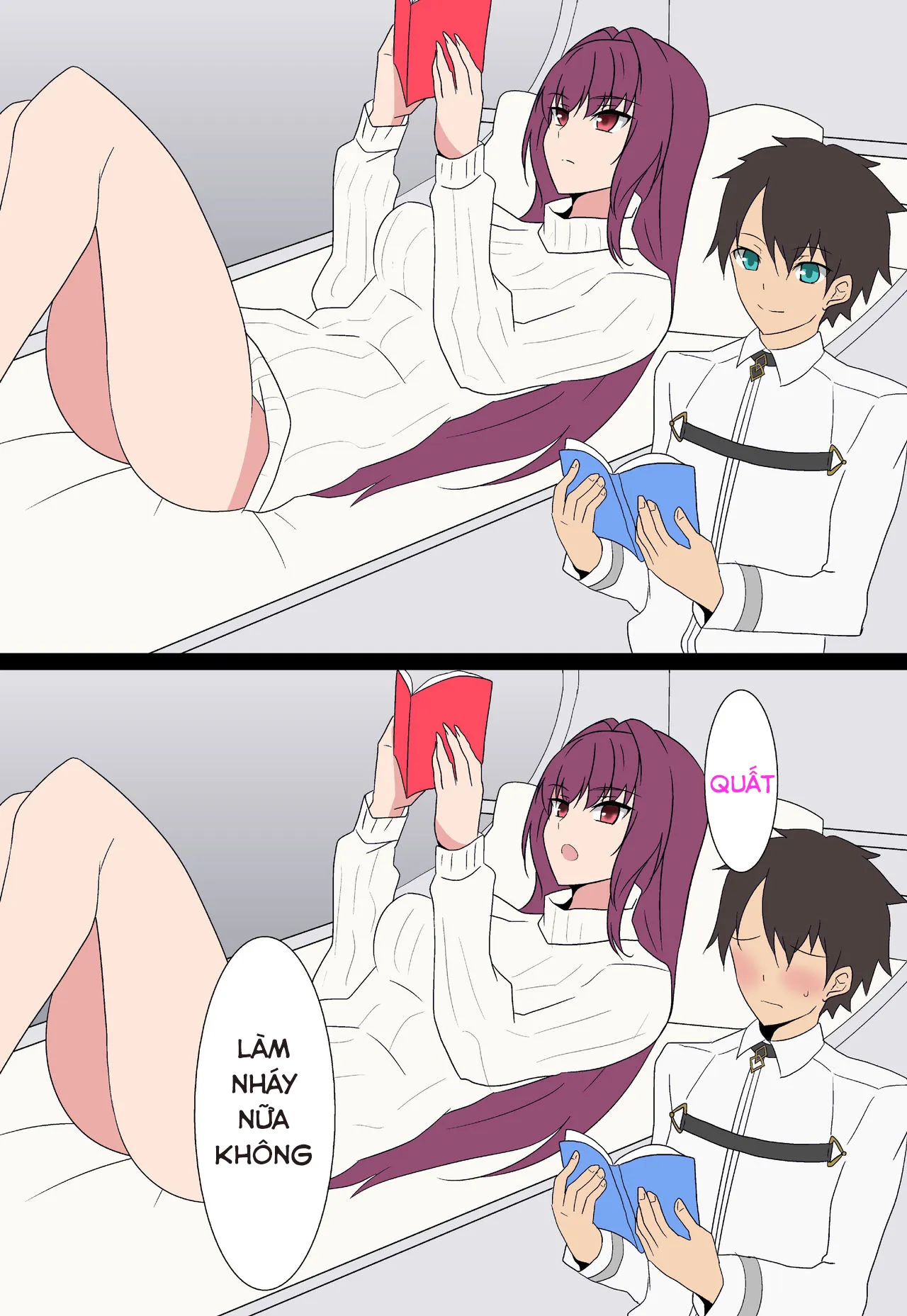 HentaiVN.net - Ảnh 11 - Scathach Shishou to Love Love H [スカサハ師匠とラブラブH] - Chap 1