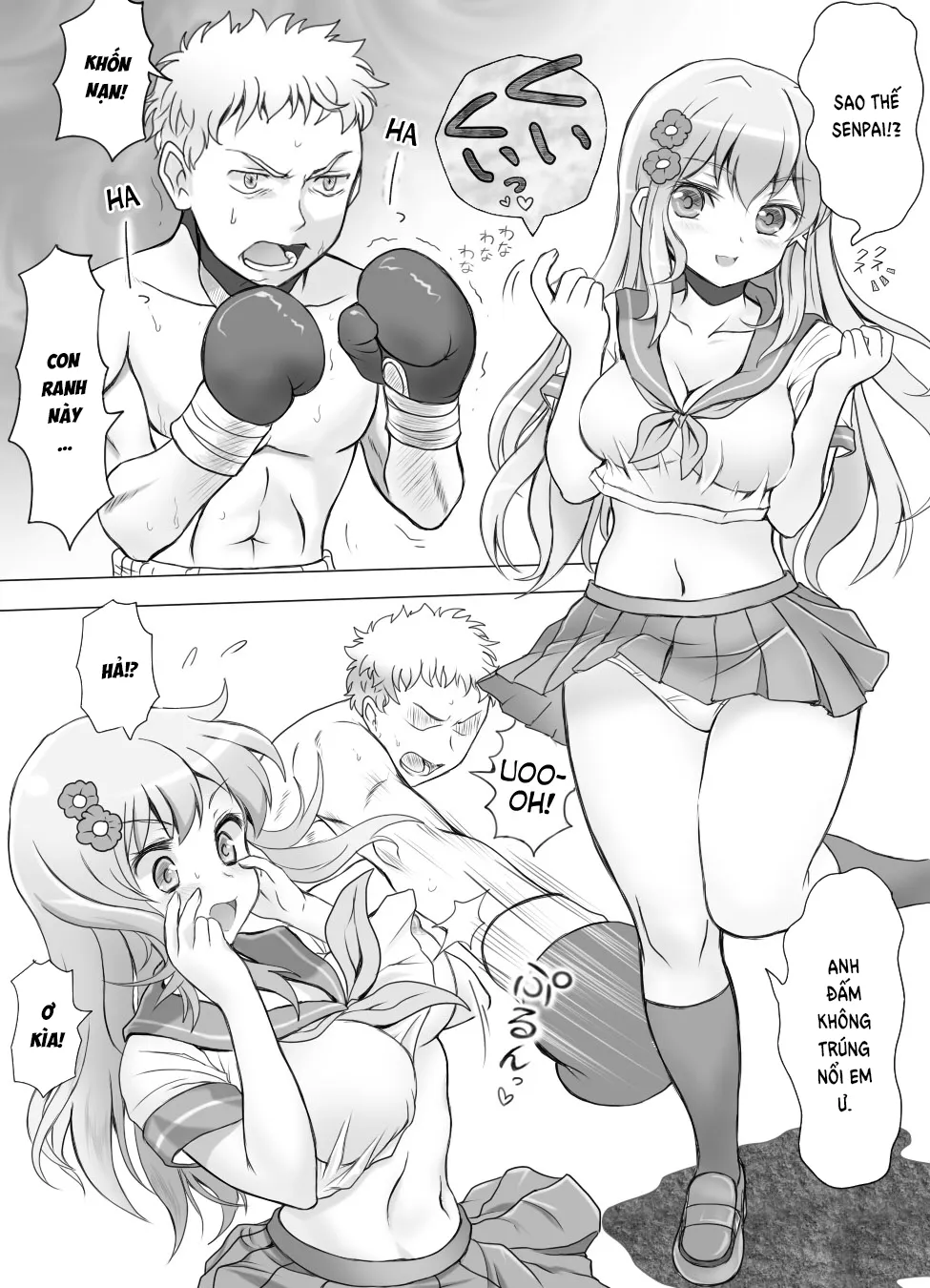 HentaiVN.net - Ảnh 16 - Naburi Tokidoki Shasei ~Kouhai no Joshi ni Makete Shasei Saserareta Ore~ - Chap 1