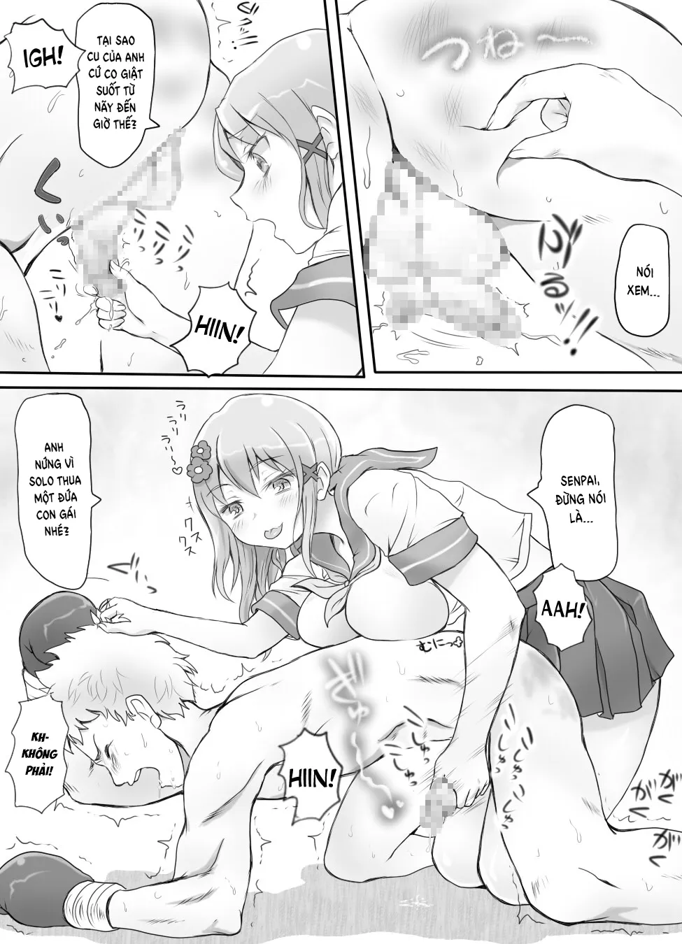 HentaiVN.net - Ảnh 24 - Naburi Tokidoki Shasei ~Kouhai no Joshi ni Makete Shasei Saserareta Ore~ - Chap 1