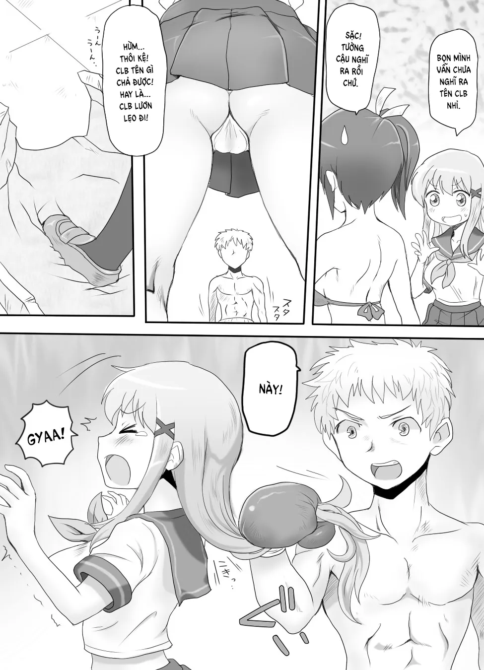 HentaiVN.net - Ảnh 5 - Naburi Tokidoki Shasei ~Kouhai no Joshi ni Makete Shasei Saserareta Ore~ - Chap 1