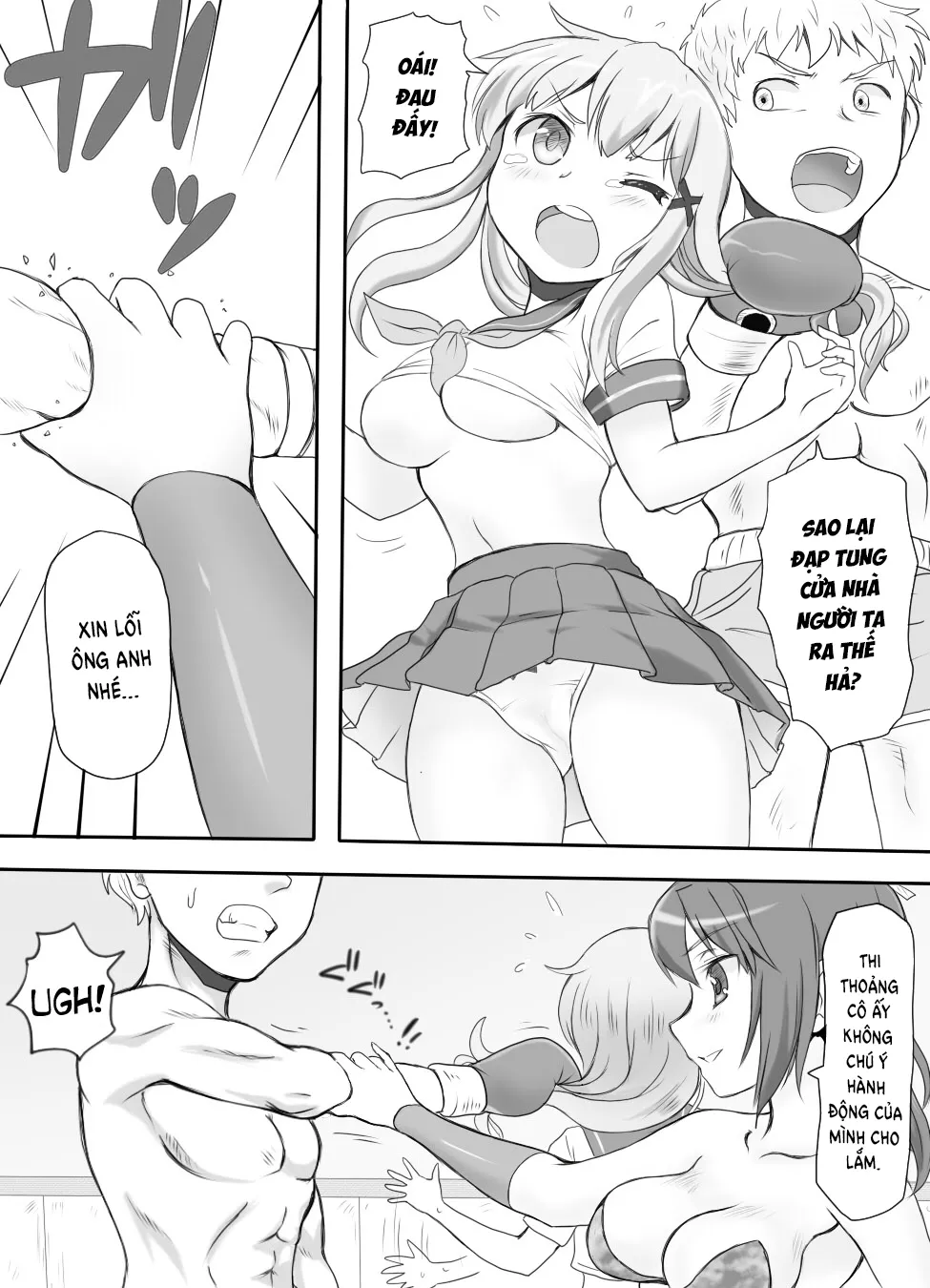 HentaiVN.net - Ảnh 6 - Naburi Tokidoki Shasei ~Kouhai no Joshi ni Makete Shasei Saserareta Ore~ - Chap 1