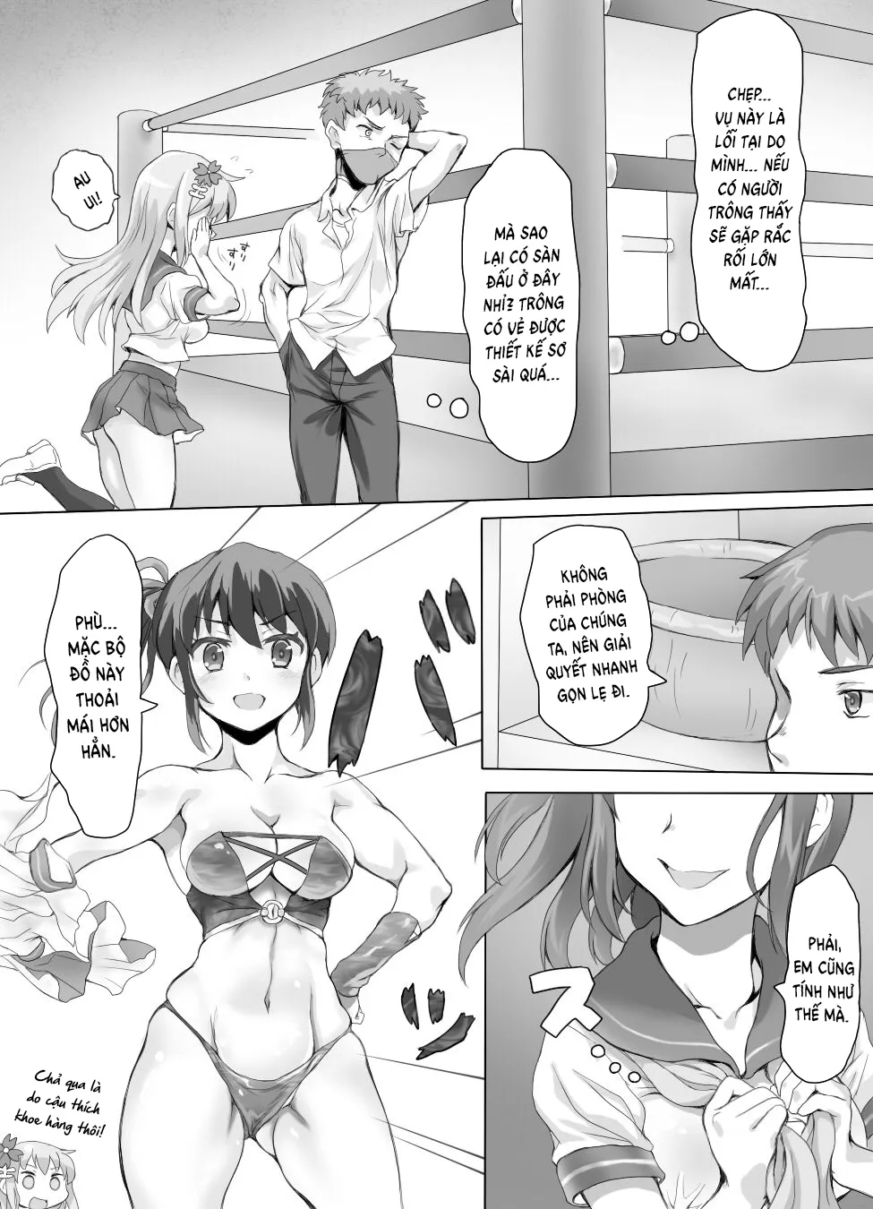 HentaiVN.net - Ảnh 10 - Naburi Tokidoki Shasei ~Kouhai no Joshi ni Makete Shasei Saserareta Ore~ - Chap 2