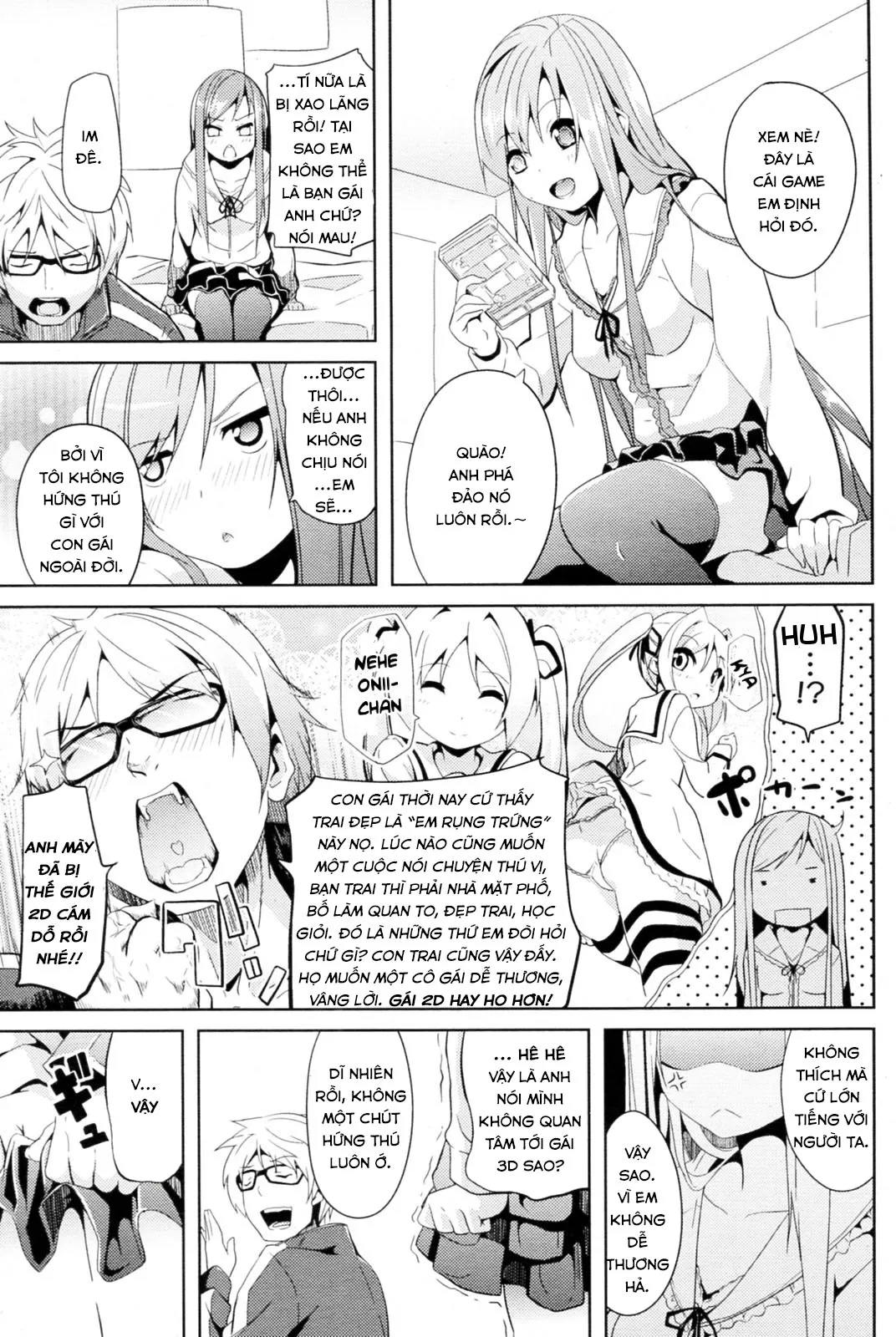 HentaiVN.net - Ảnh 6 - Tình Yêu 2D [Nijigen Strike] - Chap 1