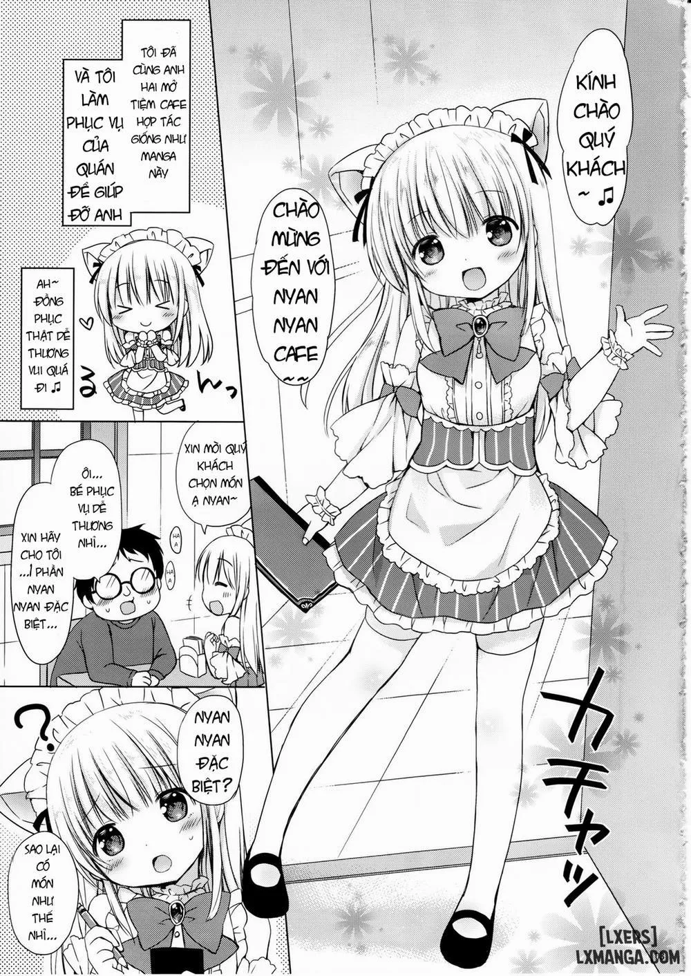 HentaiVN.net - Ảnh 4 - Imouto to Cafe de H na Nyan Nyan Nyan - Chap 1
