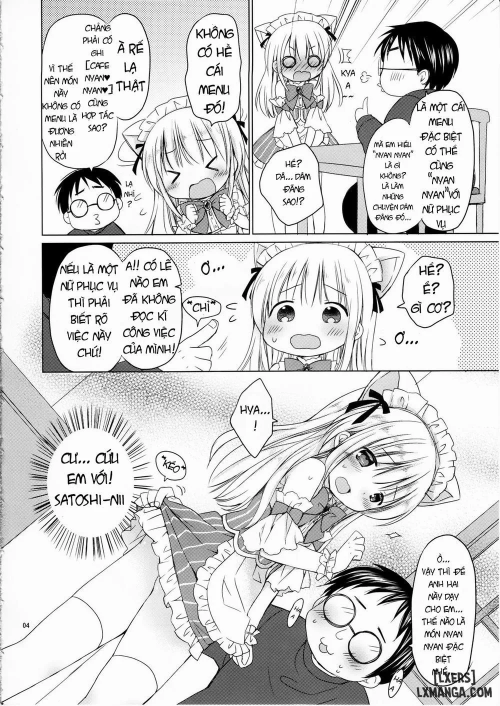 HentaiVN.net - Ảnh 5 - Imouto to Cafe de H na Nyan Nyan Nyan - Chap 1