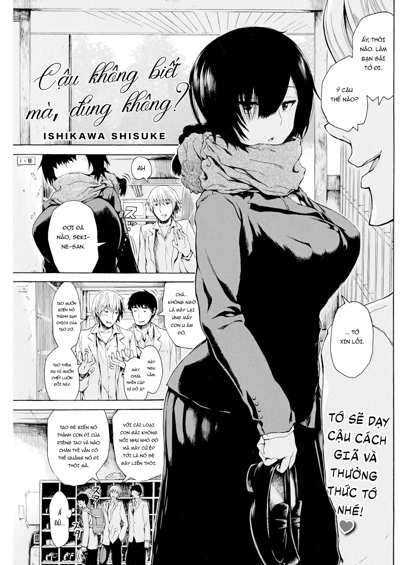 HentaiVN.net - Ảnh 5 - Cậu không biết mà, đúng không? - Chap 1