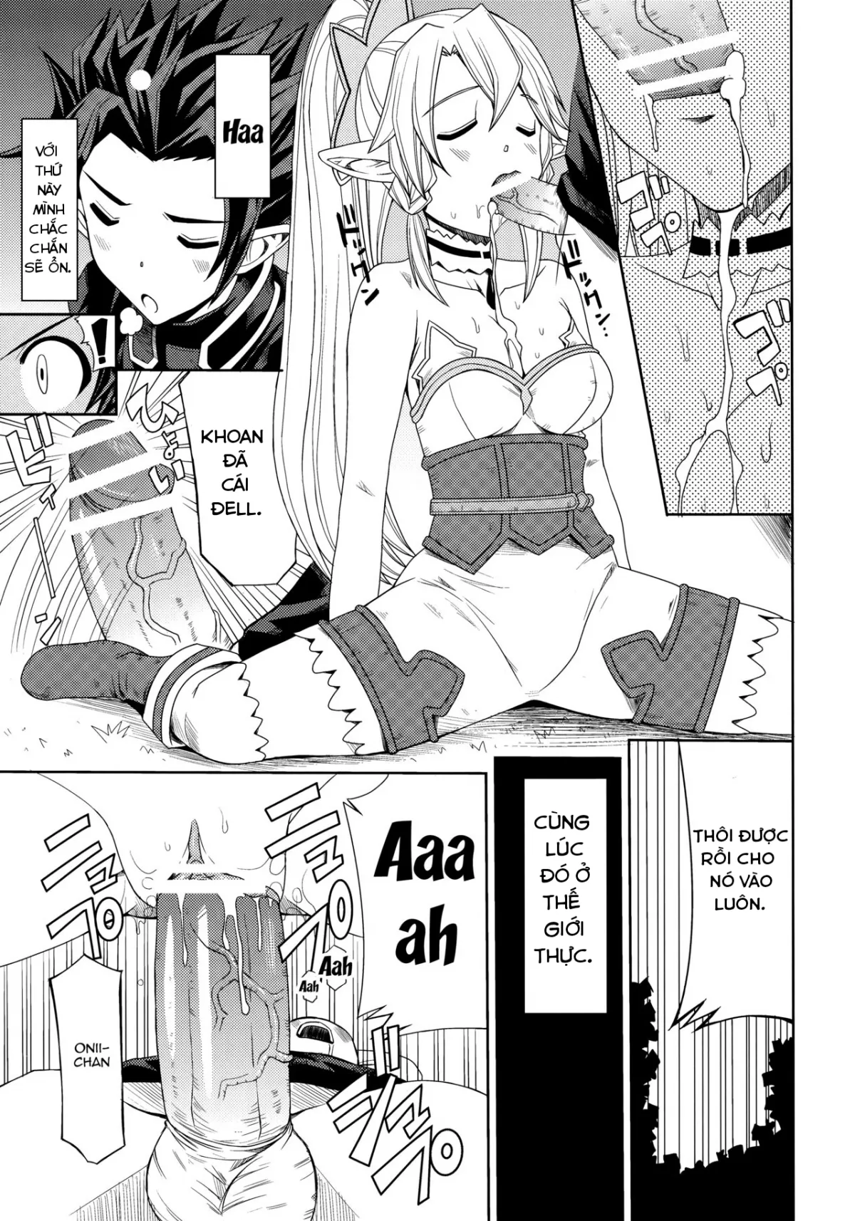 HentaiVN.net - Ảnh 3 - Ore no Imouto ga Leafa de Kyonyuu na Wake ga Nai (Sword Art Online) [Sự dâm dục của em gái tôi; There's No Way My Little Sister Could Have Such Giant Breasts] - Chap 1