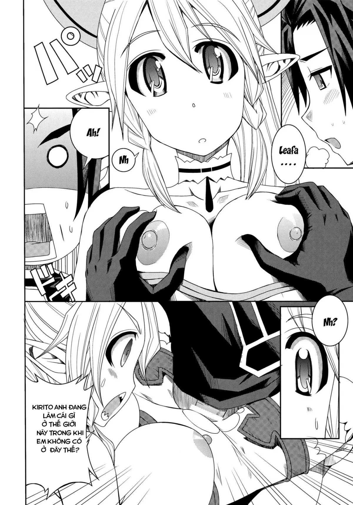 HentaiVN.net - Ảnh 7 - Ore no Imouto ga Leafa de Kyonyuu na Wake ga Nai (Sword Art Online) [Sự dâm dục của em gái tôi; There's No Way My Little Sister Could Have Such Giant Breasts] - Chap 2