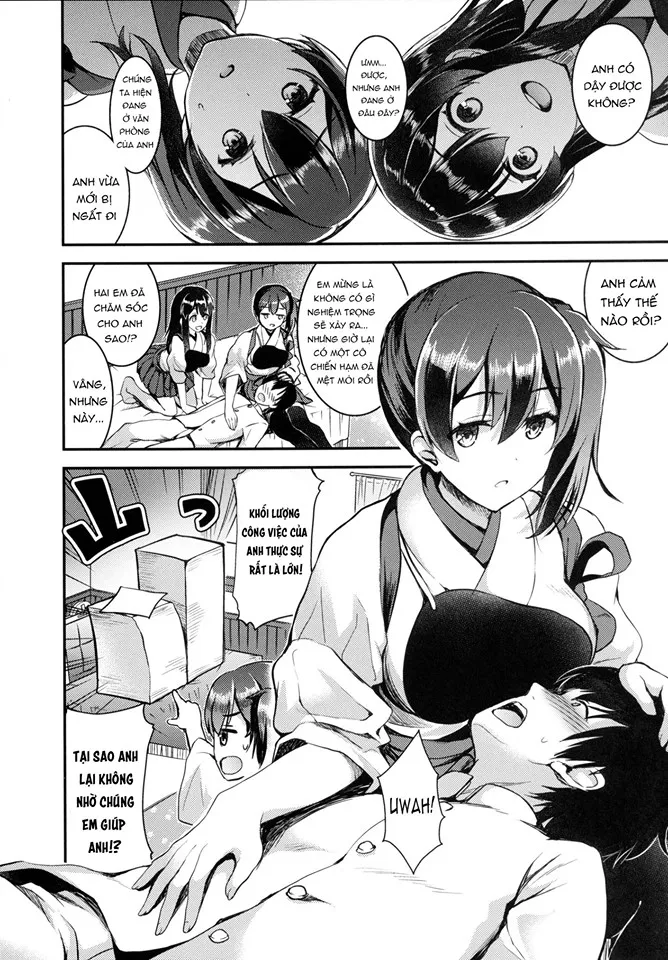 HentaiVN.net - Ảnh 5 - Teitoku o Dame ni Suru Junyuu Tekoki Teitoku o Dame ni Suru Junyuu Tekoki (Kantai Collection -KanColle-) [提督をダメにする授乳手コキ (艦隊これくしょん -艦これ-)] - Chap 1