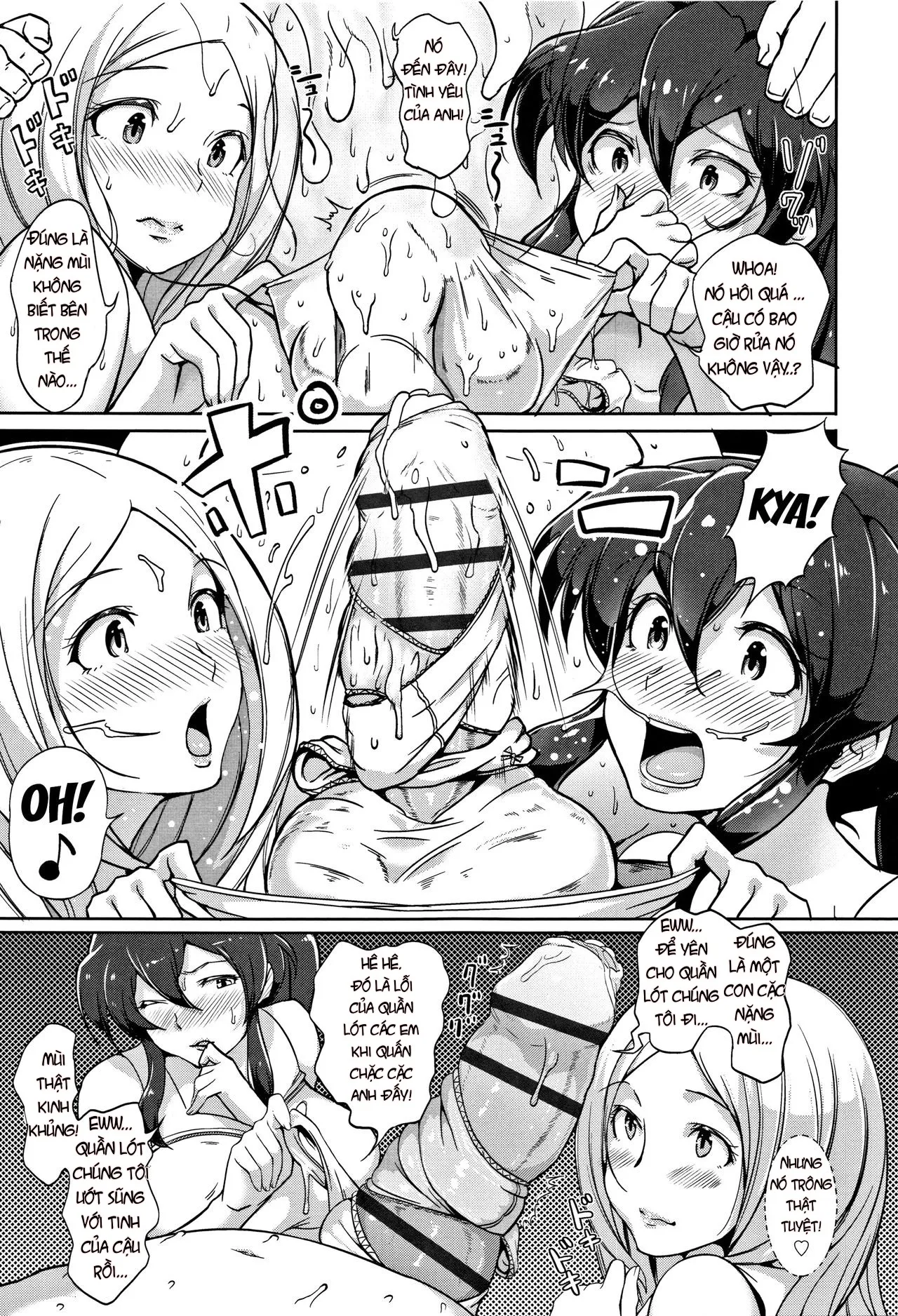 HentaiVN.net - Ảnh 10 - Inshuu Cheer Girl [Lewd Scent Cheer Girls] - Chap 1