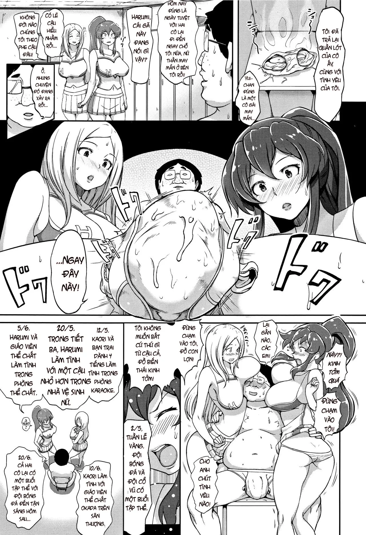 HentaiVN.net - Ảnh 8 - Inshuu Cheer Girl [Lewd Scent Cheer Girls] - Chap 1