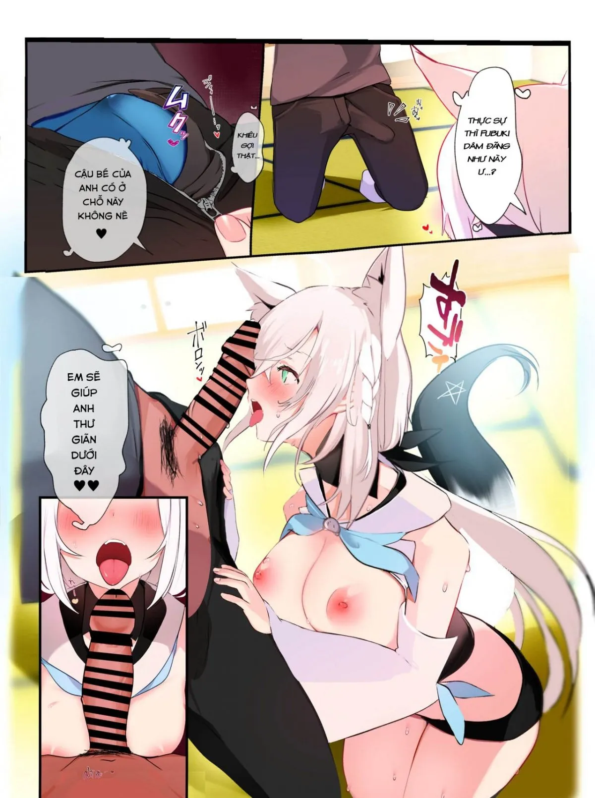 HentaiVN.net - Ảnh 10 - Bé Fubuki [Shirakami Fubuki] - Chap 1
