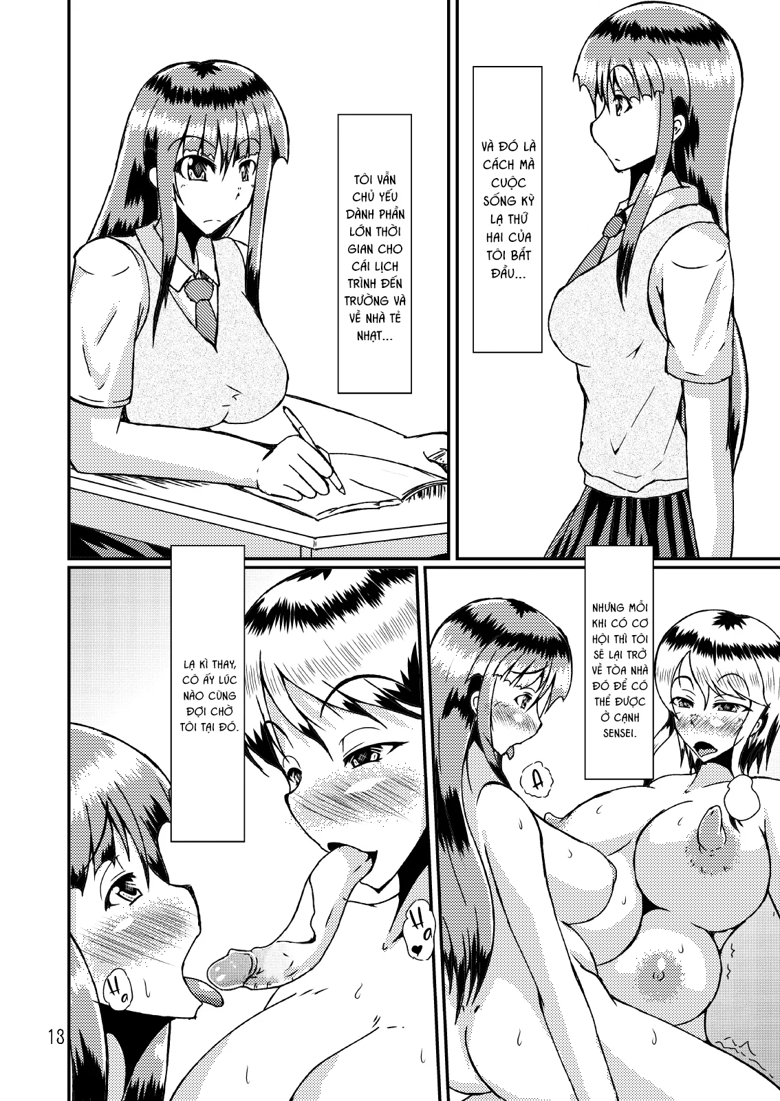 HentaiVN.net - Ảnh 14 - Tôi và Sensei. [Watashi to Sensei] - Chap 1