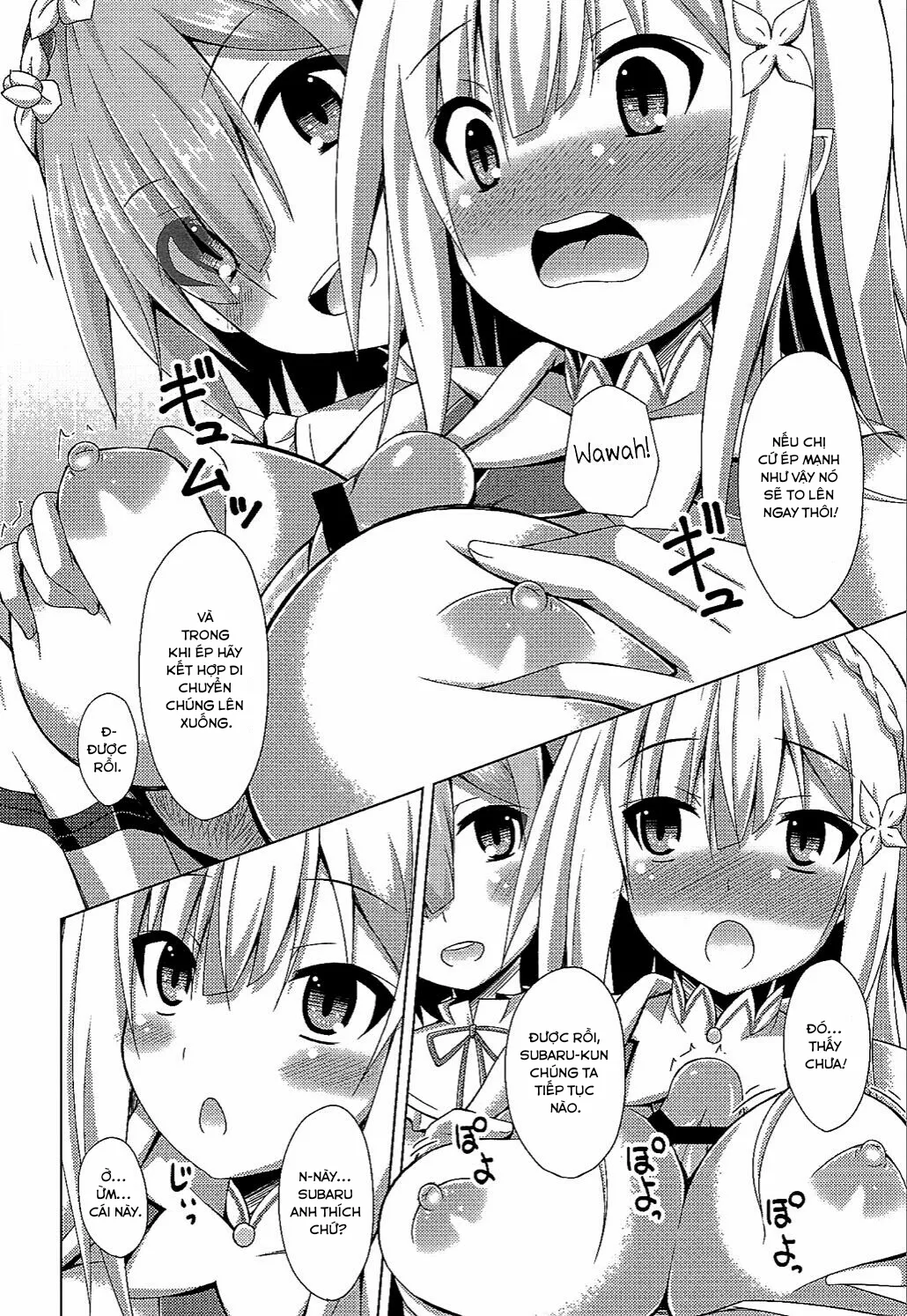 HentaiVN.net - Ảnh 13 - Teach me, Rem-sensei! An introduction to sex with Emilia-tan (Re:Zero kara Hajimeru Isekai Seikatsu) - Chap 1