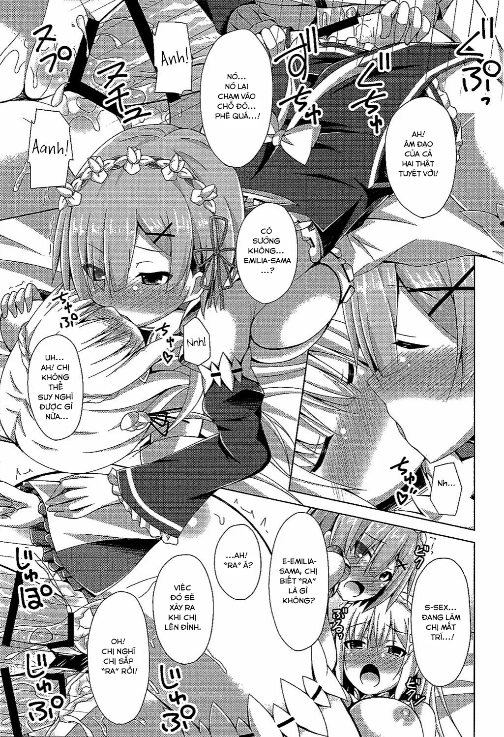 HentaiVN.net - Ảnh 18 - Teach me, Rem-sensei! An introduction to sex with Emilia-tan (Re:Zero kara Hajimeru Isekai Seikatsu) - Chap 1