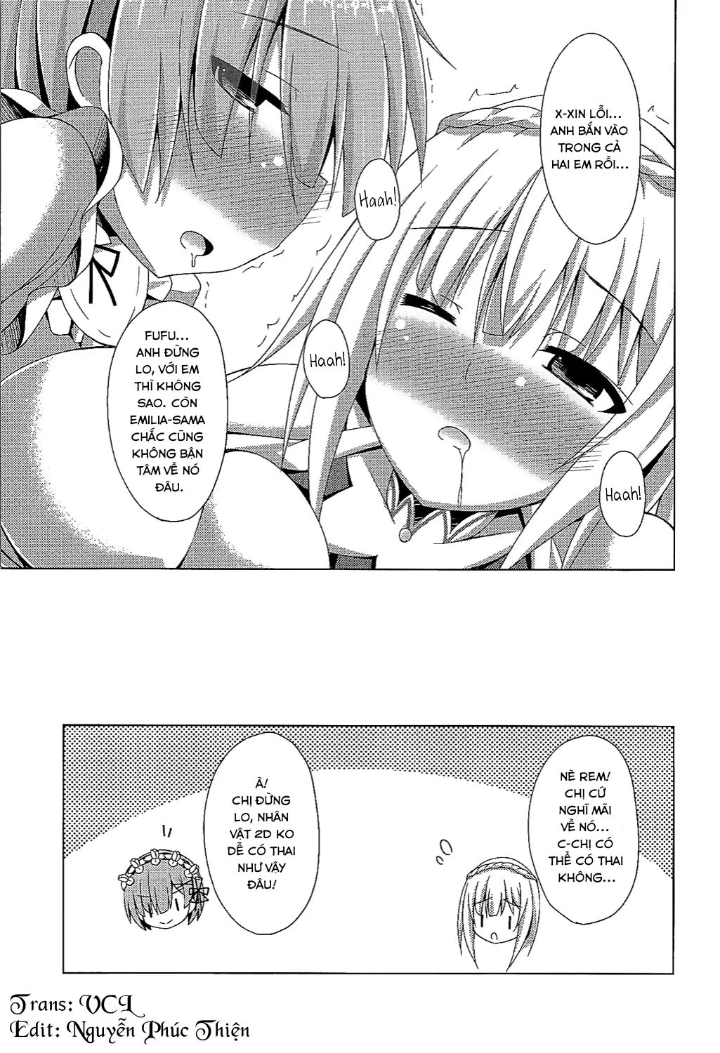 HentaiVN.net - Ảnh 20 - Teach me, Rem-sensei! An introduction to sex with Emilia-tan (Re:Zero kara Hajimeru Isekai Seikatsu) - Chap 1