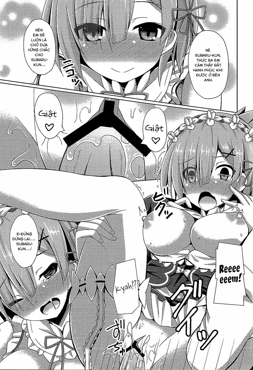 HentaiVN.net - Ảnh 8 - Teach me, Rem-sensei! An introduction to sex with Emilia-tan (Re:Zero kara Hajimeru Isekai Seikatsu) - Chap 1