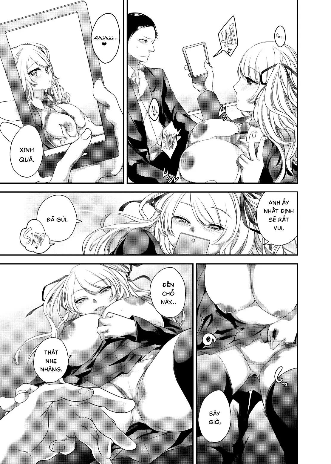 HentaiVN.net - Ảnh 15 - Netorase Bitch ~Kareshi No Tame Ni Hoka No Otoko De Ikikuruu Joshikousei.~ - Chap 1